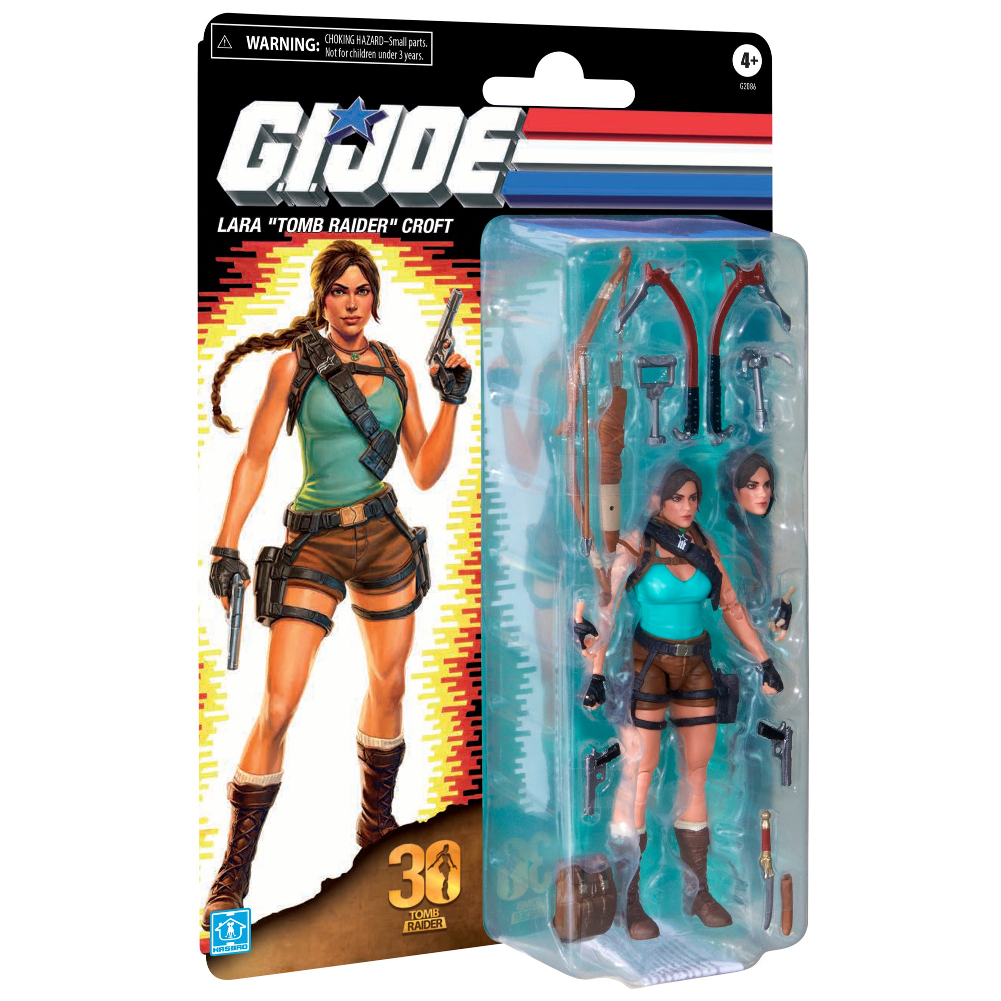 G.I. Joe Classified Series Lara Croft TOMB RAIDER - Left side view with backpack