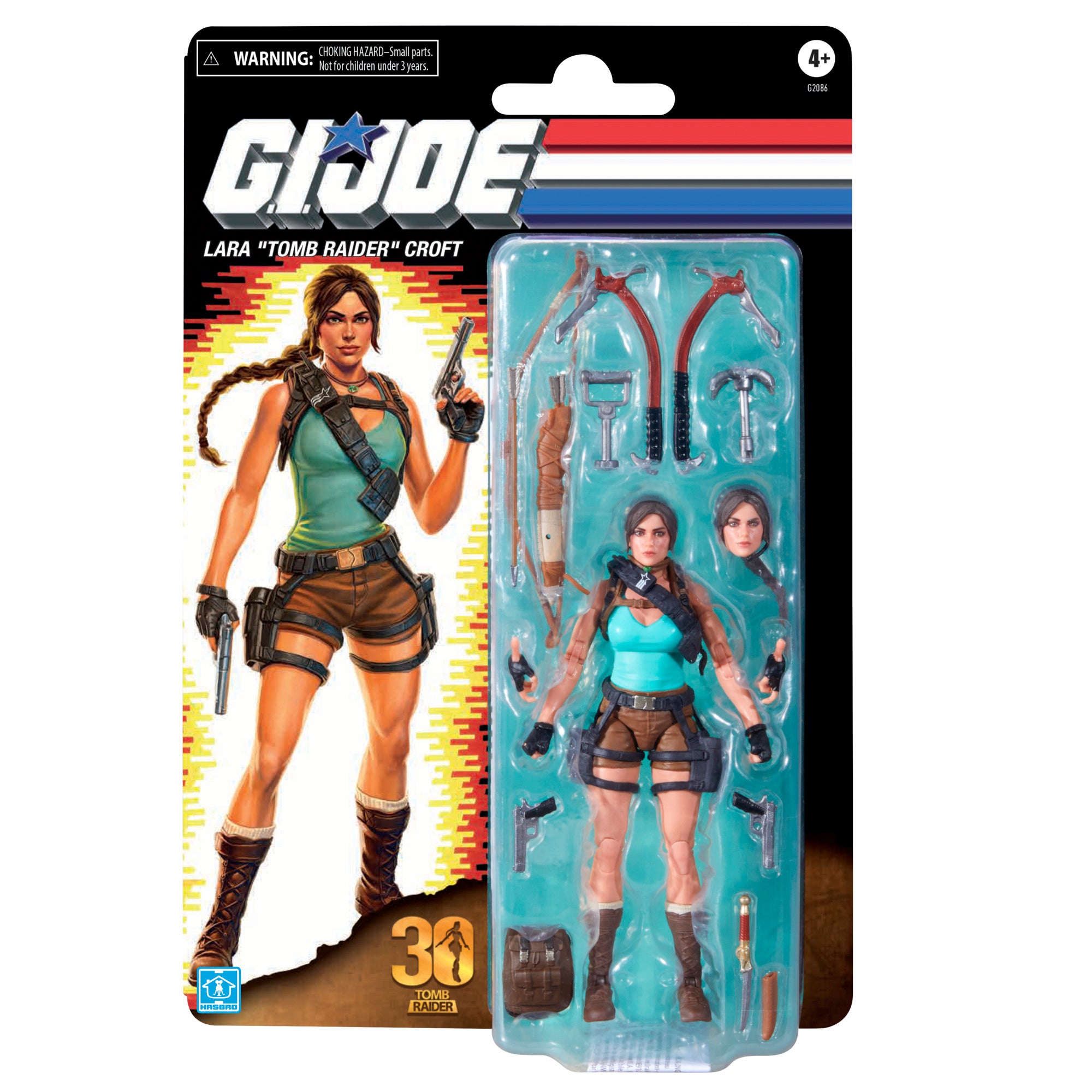 G.I. Joe Classified Series Lara Croft TOMB RAIDER - Retro cardback packaging front