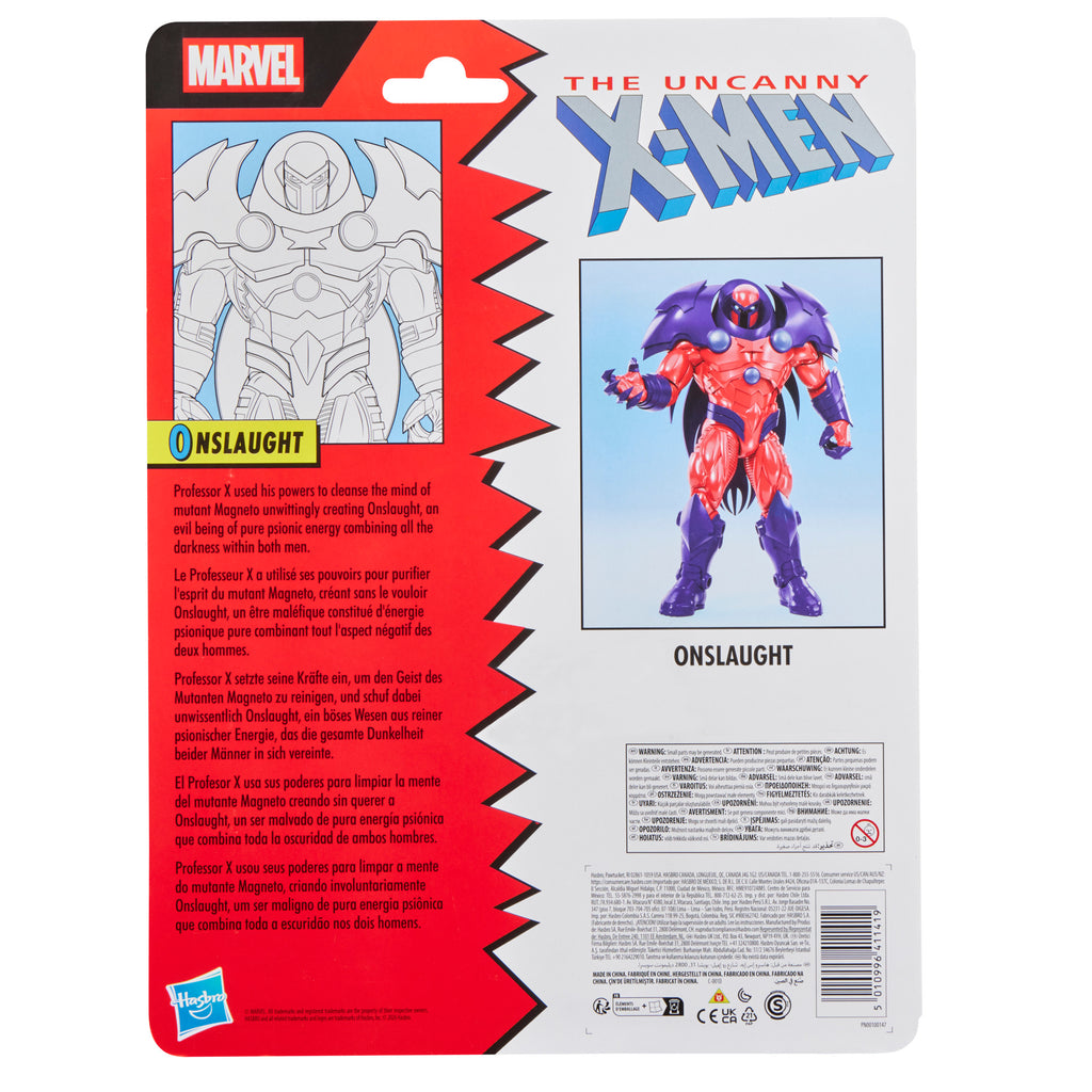 Marvel Legends Series Onslaught, Retro Cardback X-Men Comics-Inspired Collectible 8-Inch Action Figure