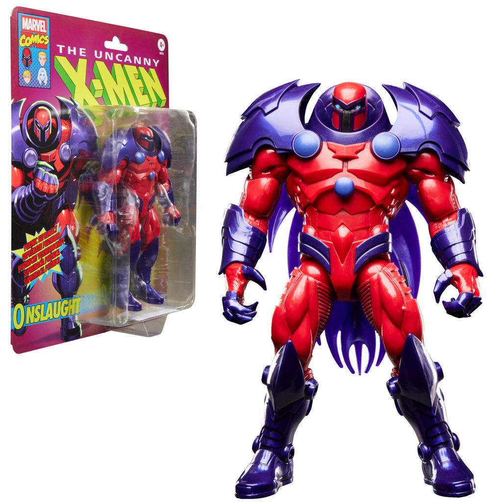 Marvel Legends Series Onslaught, Retro Cardback X-Men Comics-Inspired Collectible 8-Inch Action Figure