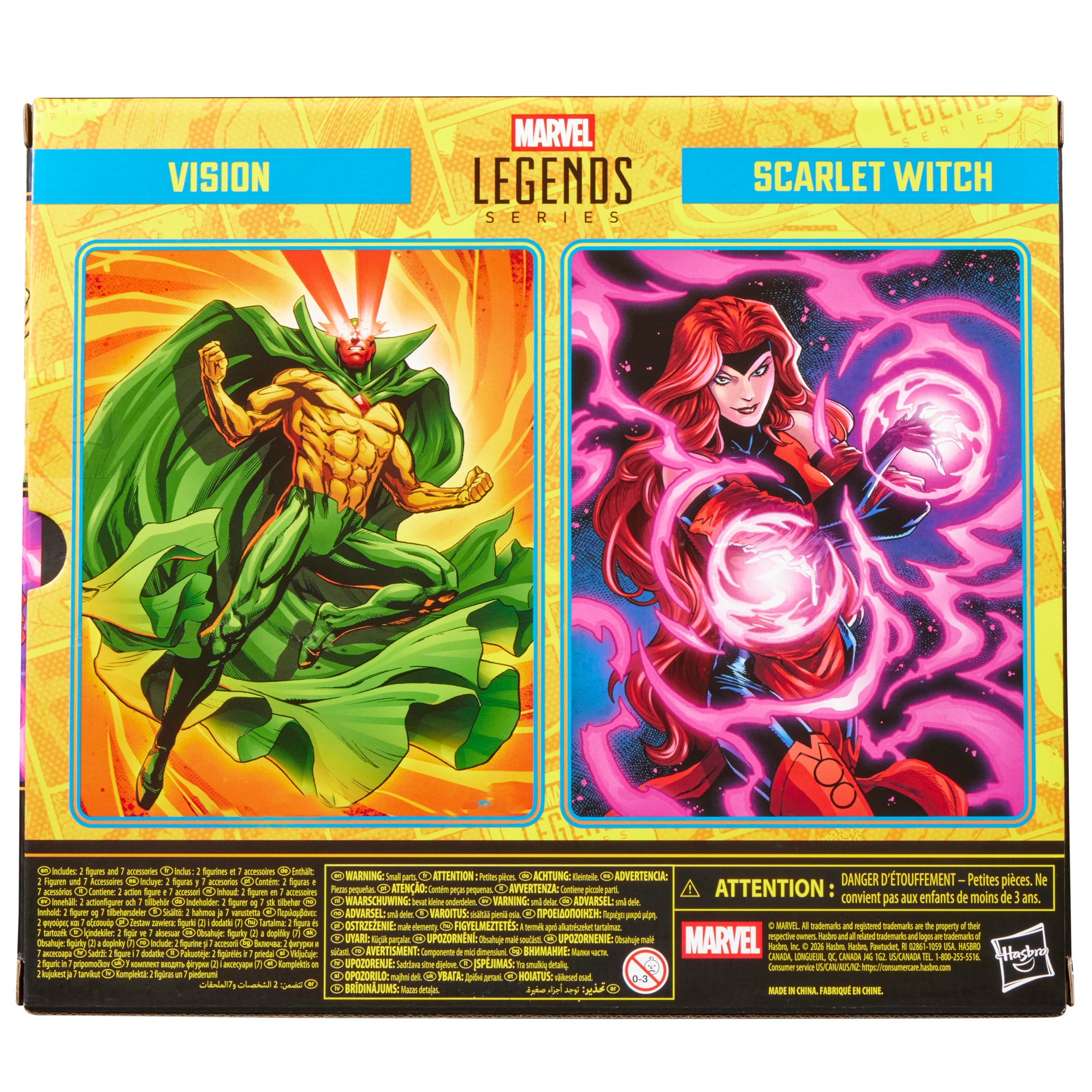 Marvel Legends Series Vision & Scarlet Witch | Avengers: The Crossing 6-Inch Action Figures 2-Pack