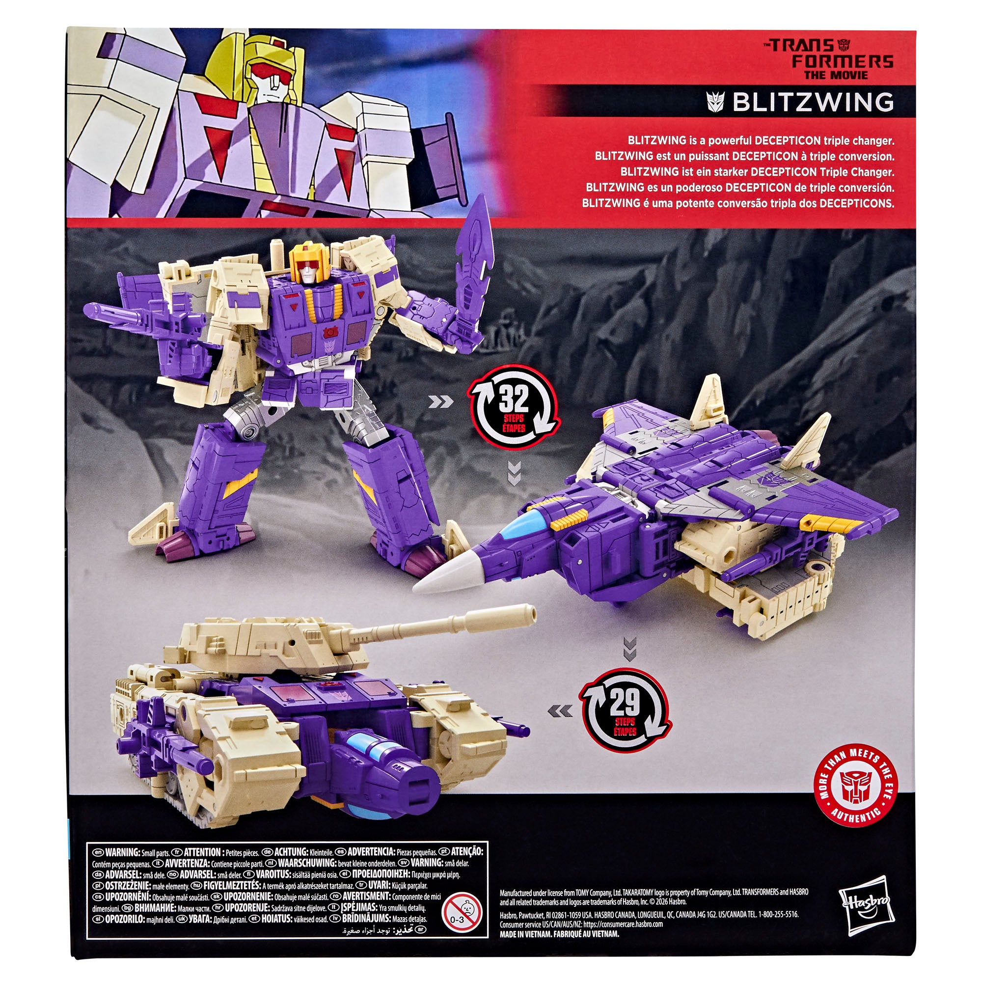 Transformers Studio Series The Transformers: The Movie Leader Class Blitzwing