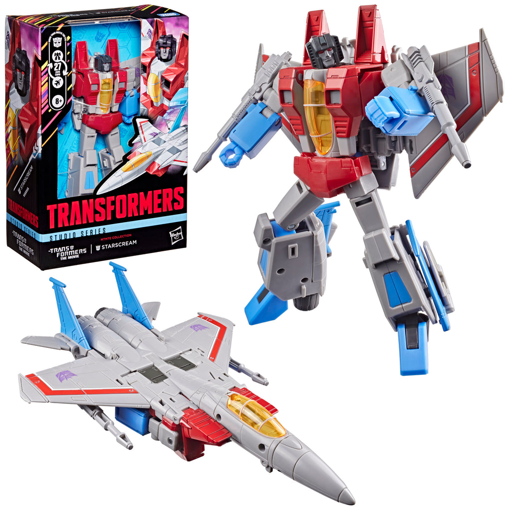 Transformers Studio Series MTMTE Collection The Transformers: The Movie Voyager Class Starscream, 6.75-Inch Converting Action Figure