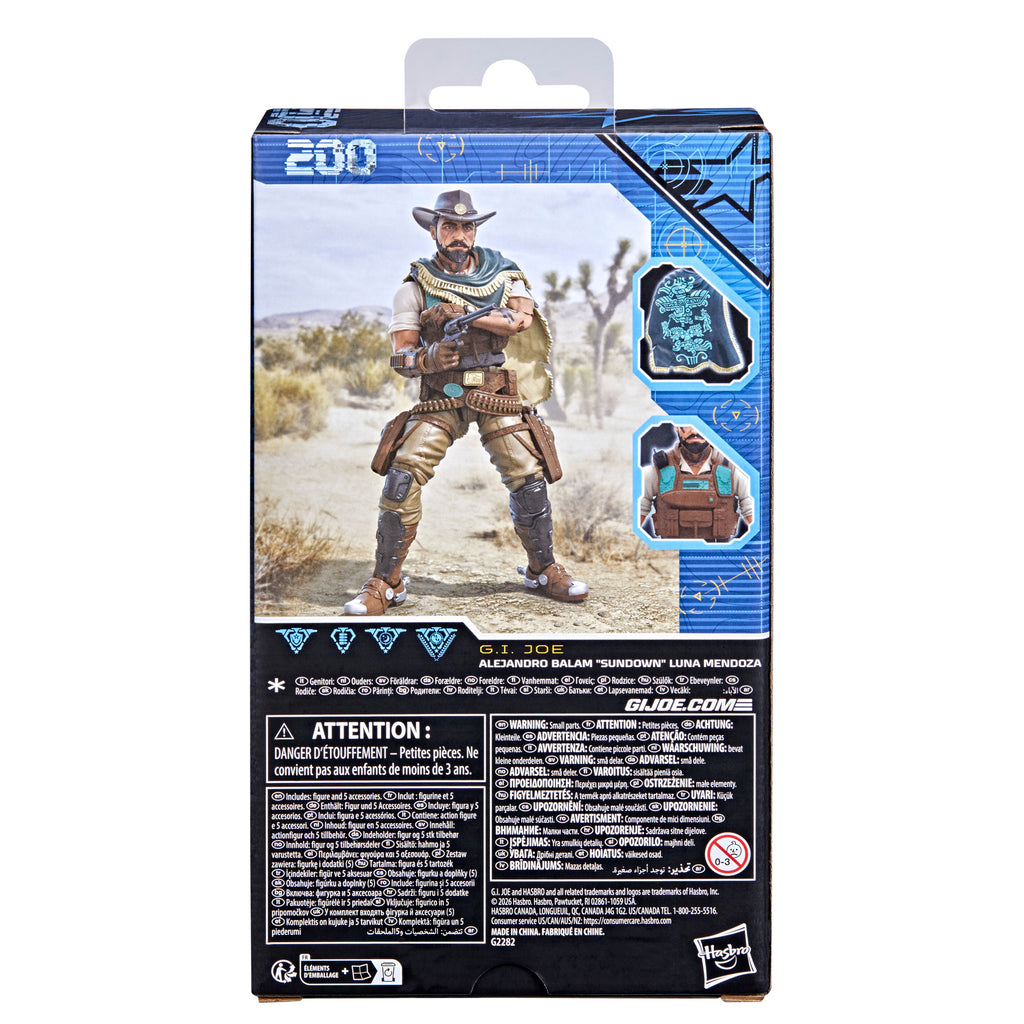 G.I. Joe Classified Series #200, Alejandro Balam "Sundown" Luna Mendoza, 6" Action Figure