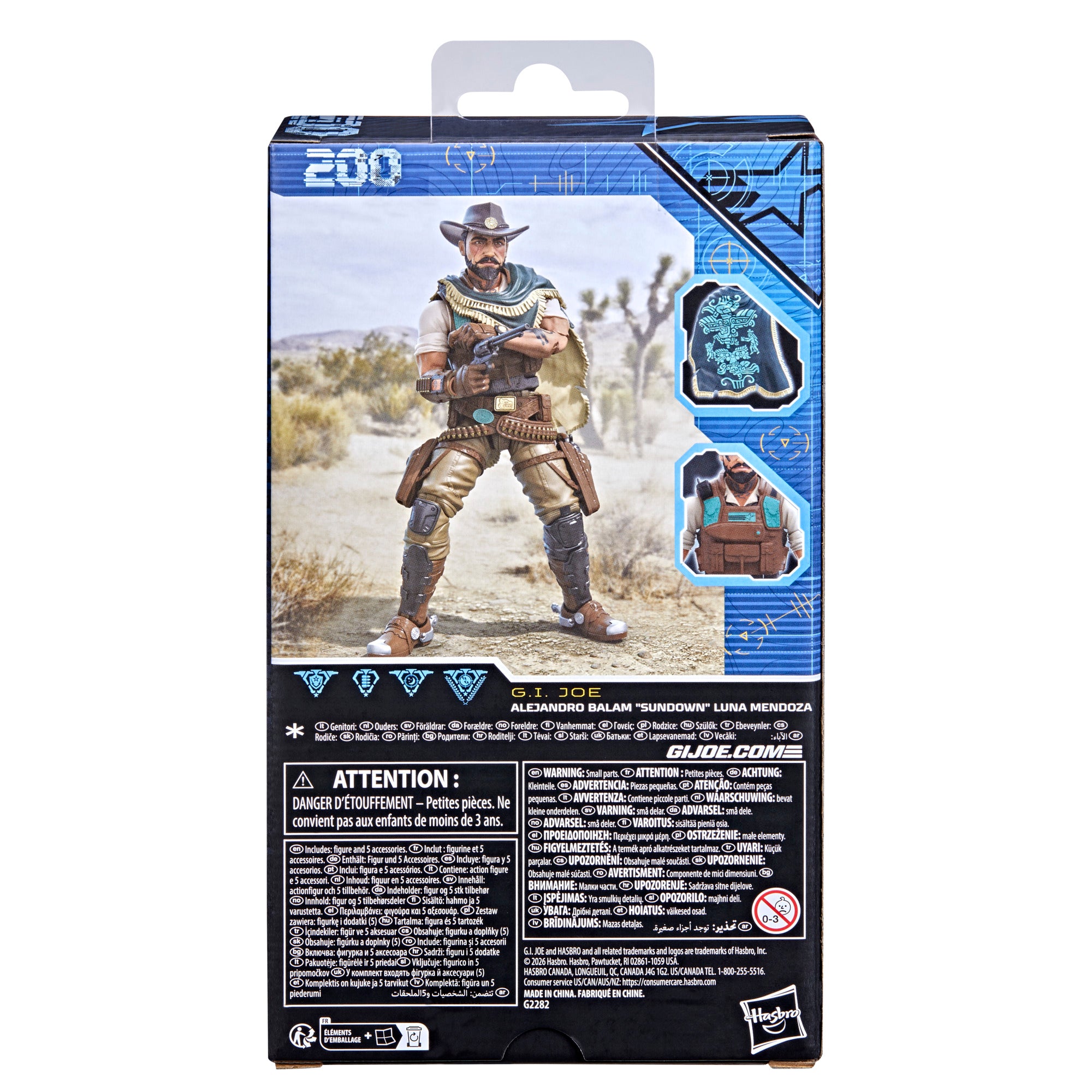 G.I. Joe Classified Series #200, Alejandro Balam "Sundown" Luna Mendoza, 6" Action Figure