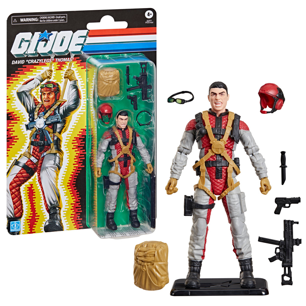G.I. Joe Classified Series Retro Cardback David "Crazylegs" Thomas