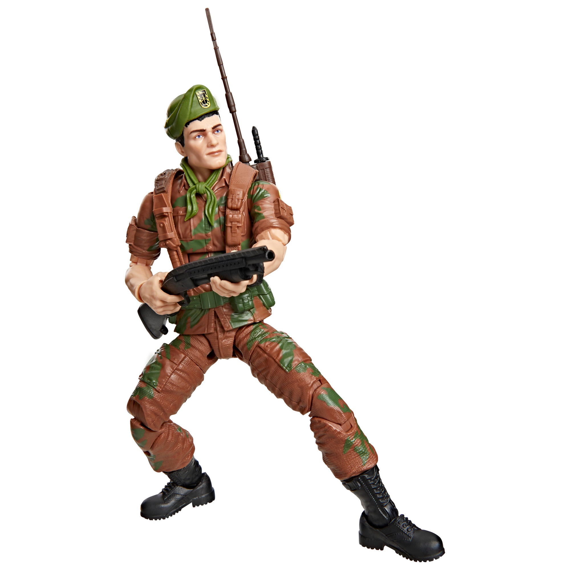 G.I. Joe Classified Series Falcon Falcone detail with accessories laid out