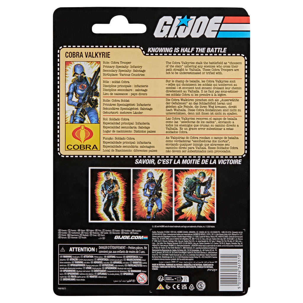 G.I. Joe Classified Series Cobra Valkyrie box back