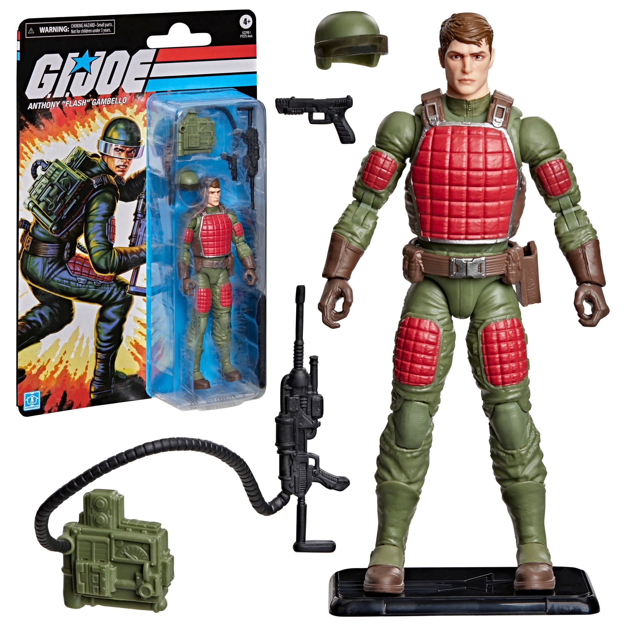 G.I. Joe Classified Series Flash Gambello combo shot with all 6 accessories