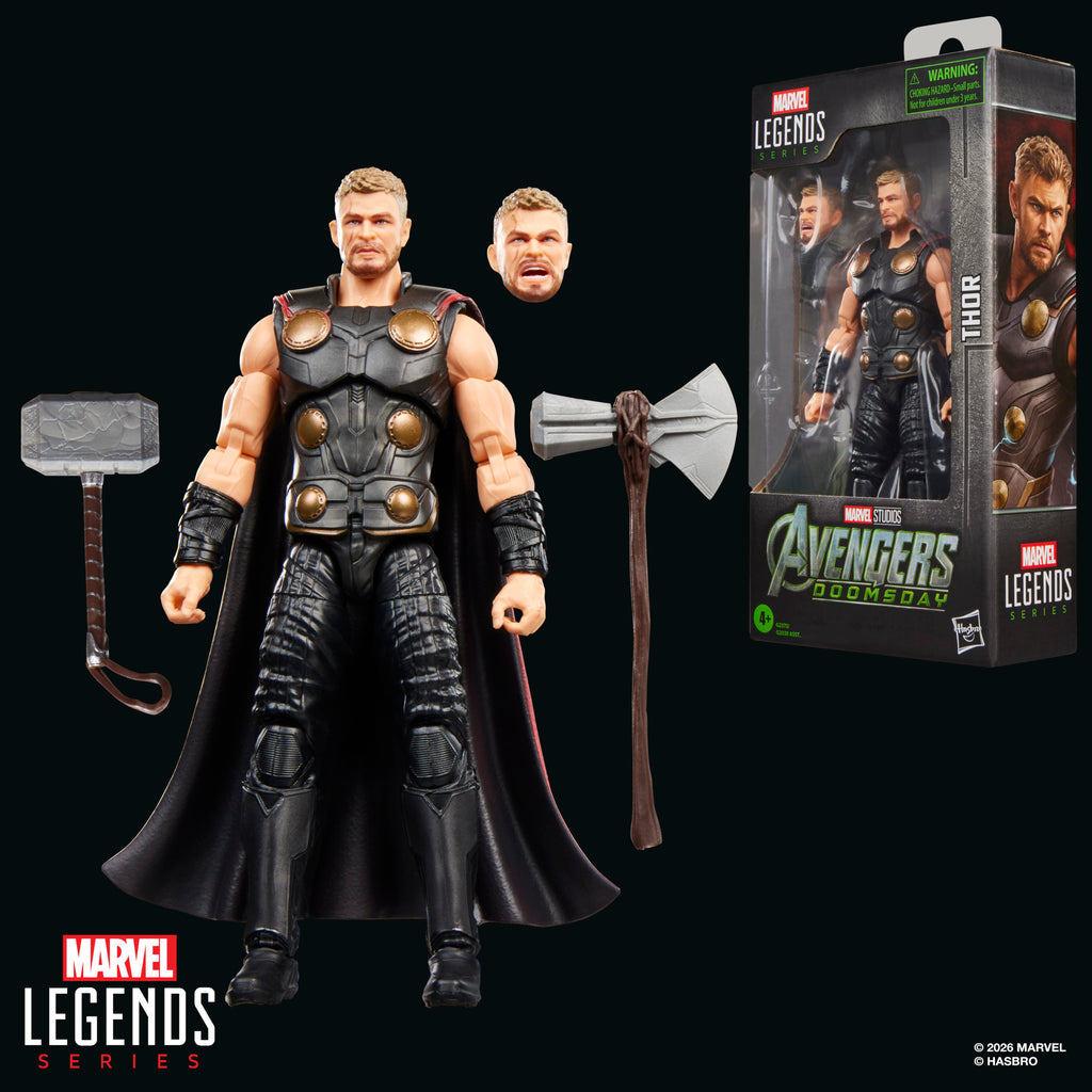 Marvel Legends Series – Avengers: Doomsday Thor | 6-Inch Action Figure with Mjolnir & Stormbreaker | Hasbro