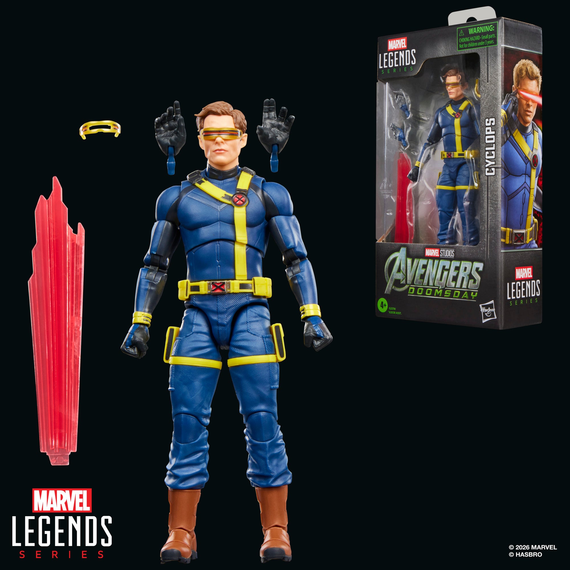 Marvel Legends Series – Avengers: Doomsday Cyclops | 6-Inch Action Figure with Optic Blast Accessories | Hasbro