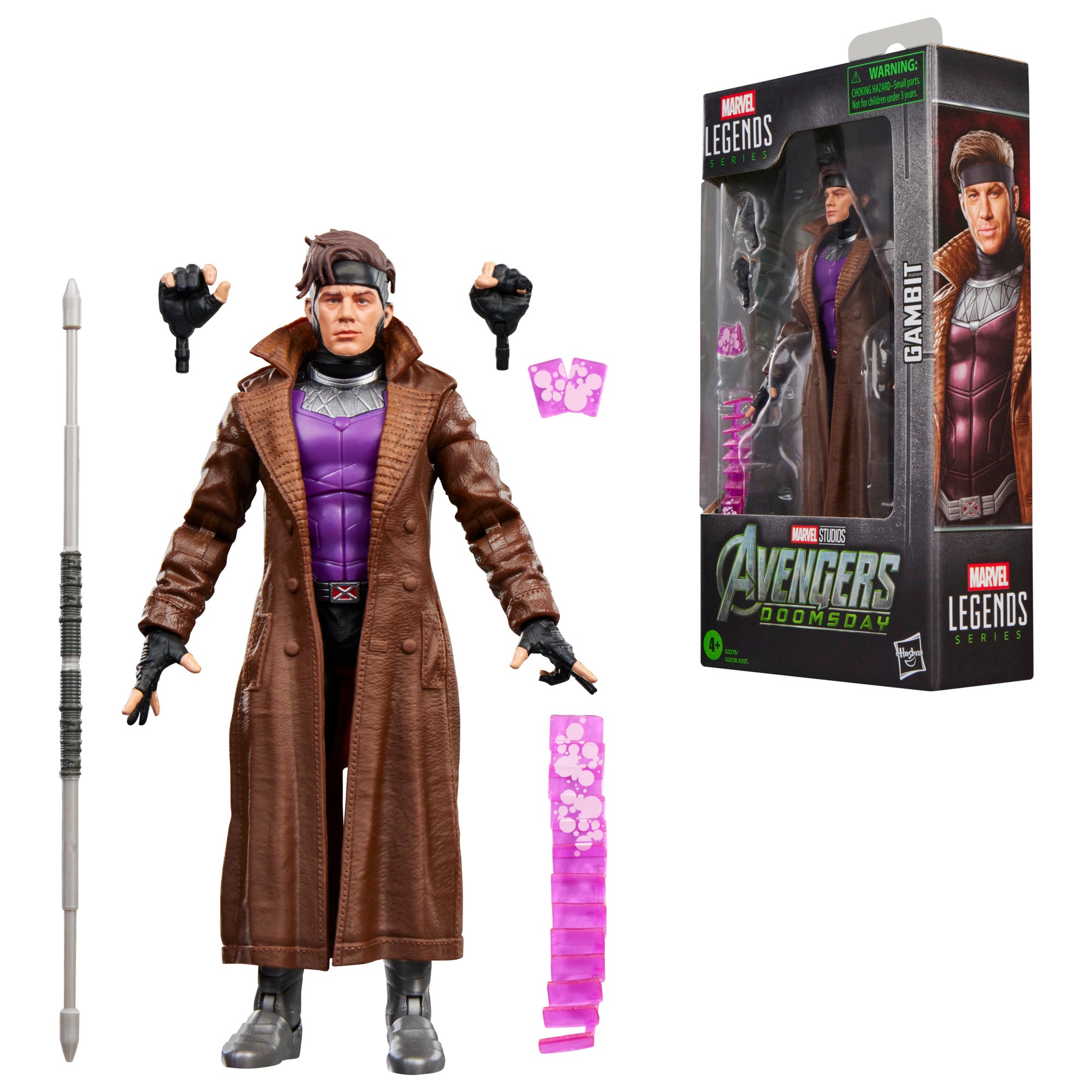 Marvel Legends Series – Avengers: Doomsday Gambit | 6-Inch Action Figure with Bo Staff & Kinetic Card Effects | Hasbro