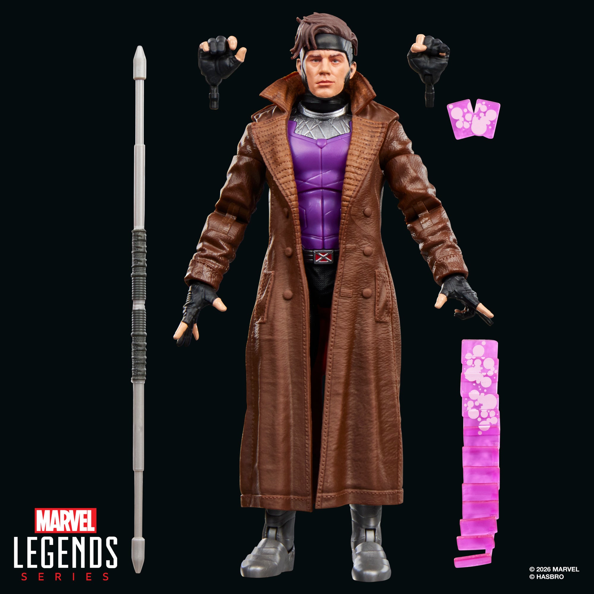 Marvel Legends Series – Avengers: Doomsday Gambit | 6-Inch Action Figure with Bo Staff & Kinetic Card Effects | Hasbro