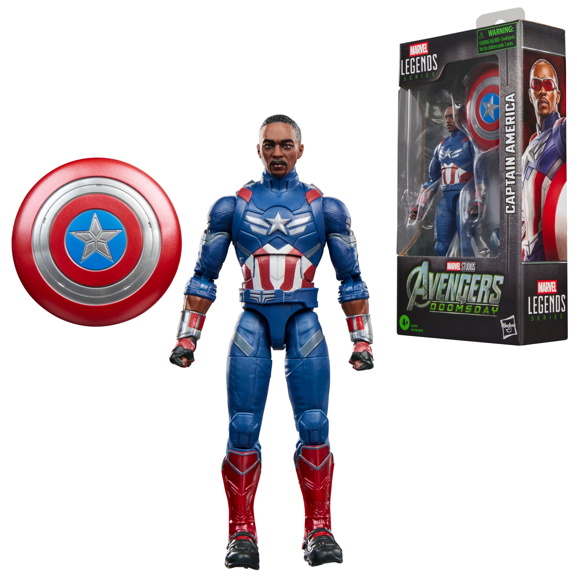 Marvel Legends Series – Avengers: Doomsday Captain America (Sam Wilson) | 6-Inch Action Figure with Shield & Backpack | Hasbro