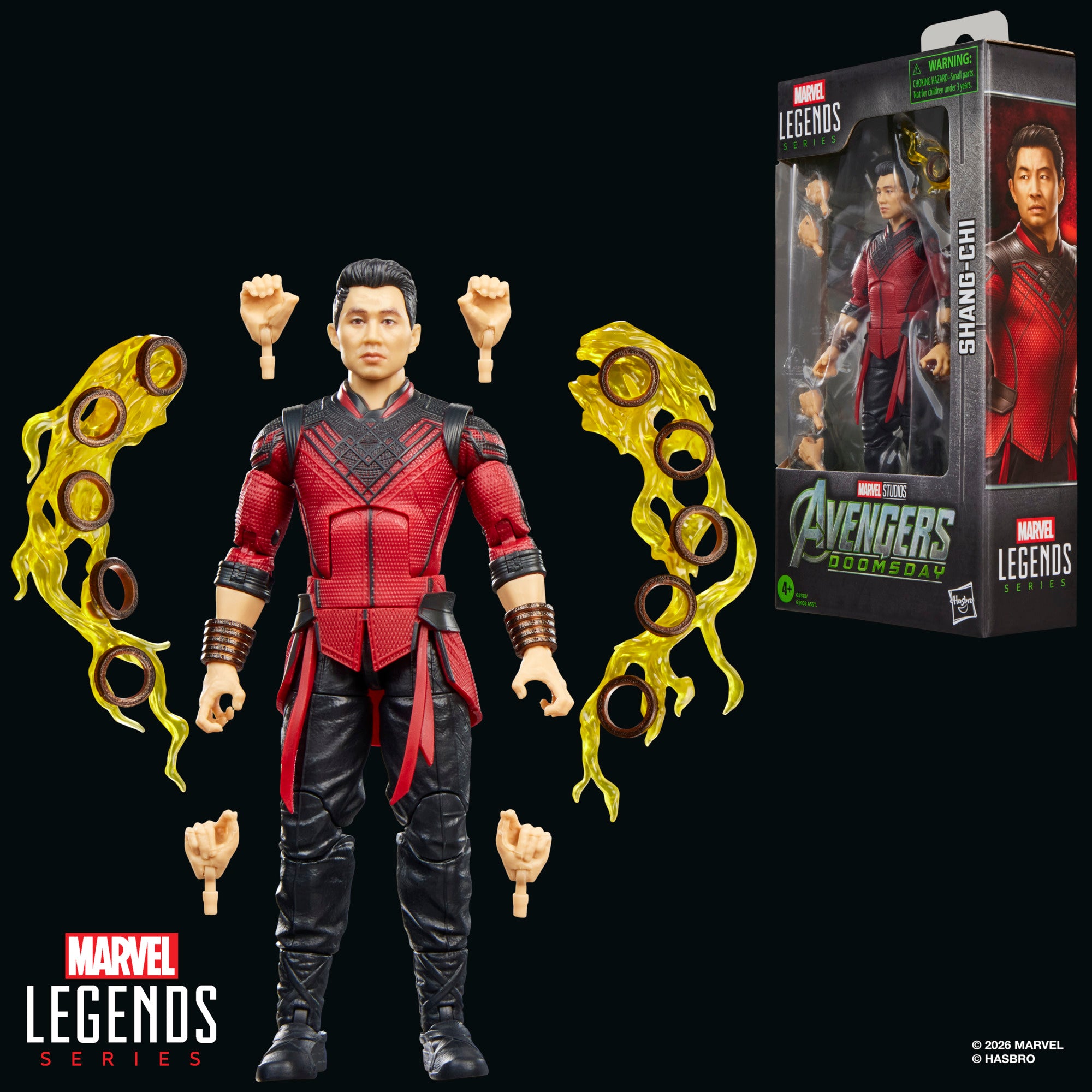 Marvel Legends Series – Avengers: Doomsday Shang-Chi | 6-Inch Action Figure with Ten Rings Power Effects | Hasbro