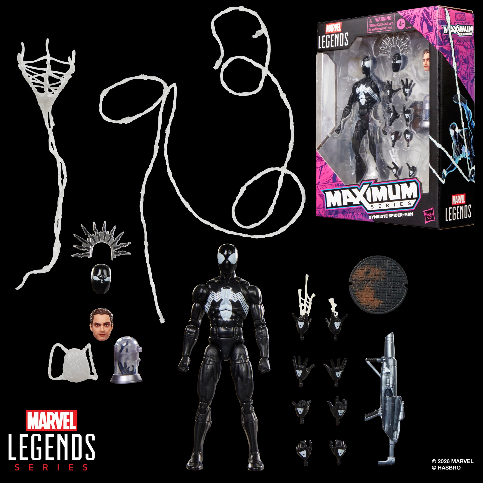 Marvel Legends Maximum Series Symbiote Spider-Man | Deluxe 6-Inch Action Figure