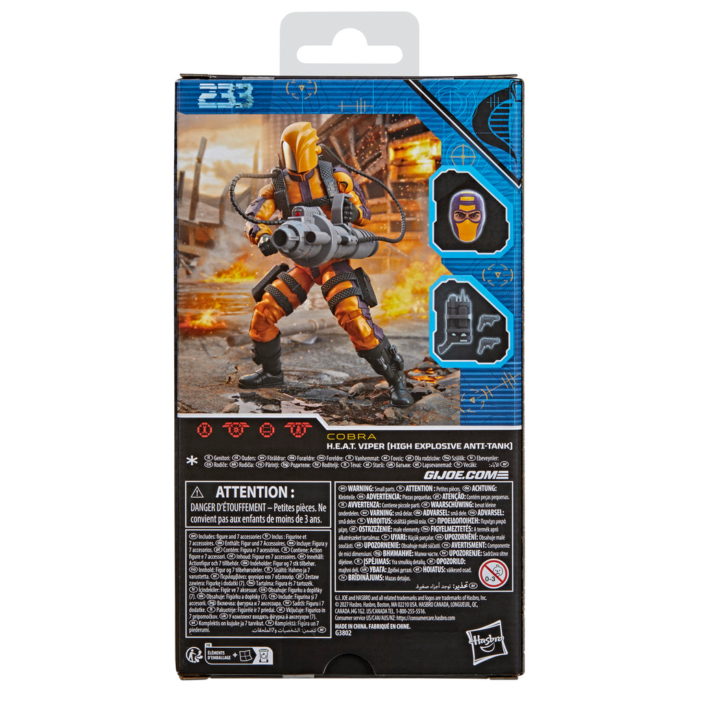 G.I. Joe Classified Series #233 H.E.A.T. Viper (Pre-Order)