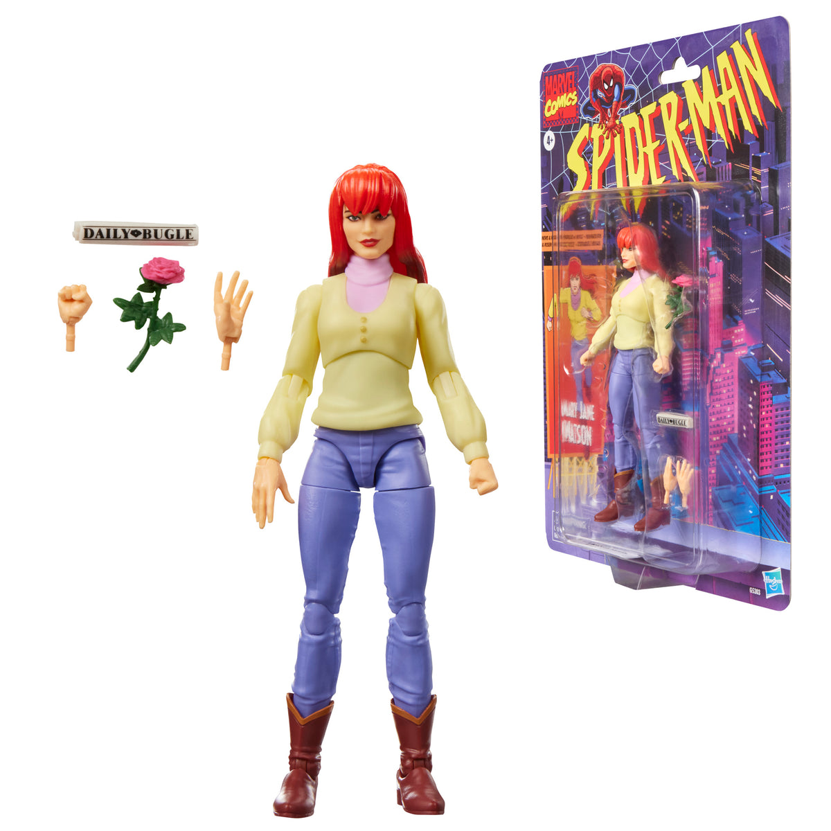 Marvel Legends Retro Cardback Mary Jane Watson, Spider-Man: The Animated Series
