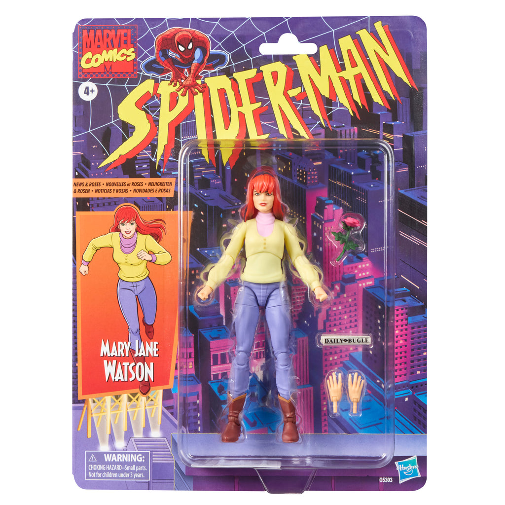 Marvel Legends Retro Cardback Mary Jane Watson, Spider-Man: The Animated Series