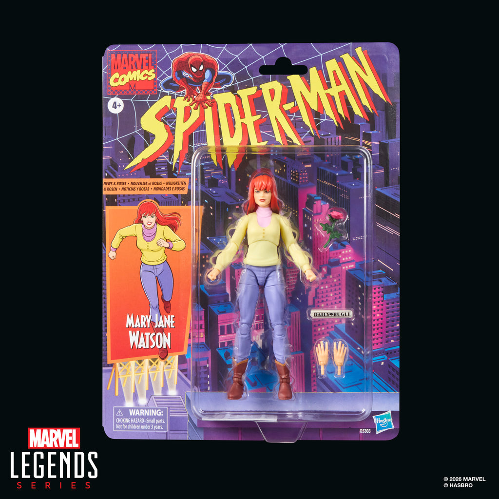Marvel Legends Retro Cardback Mary Jane Watson, Spider-Man: The Animated Series