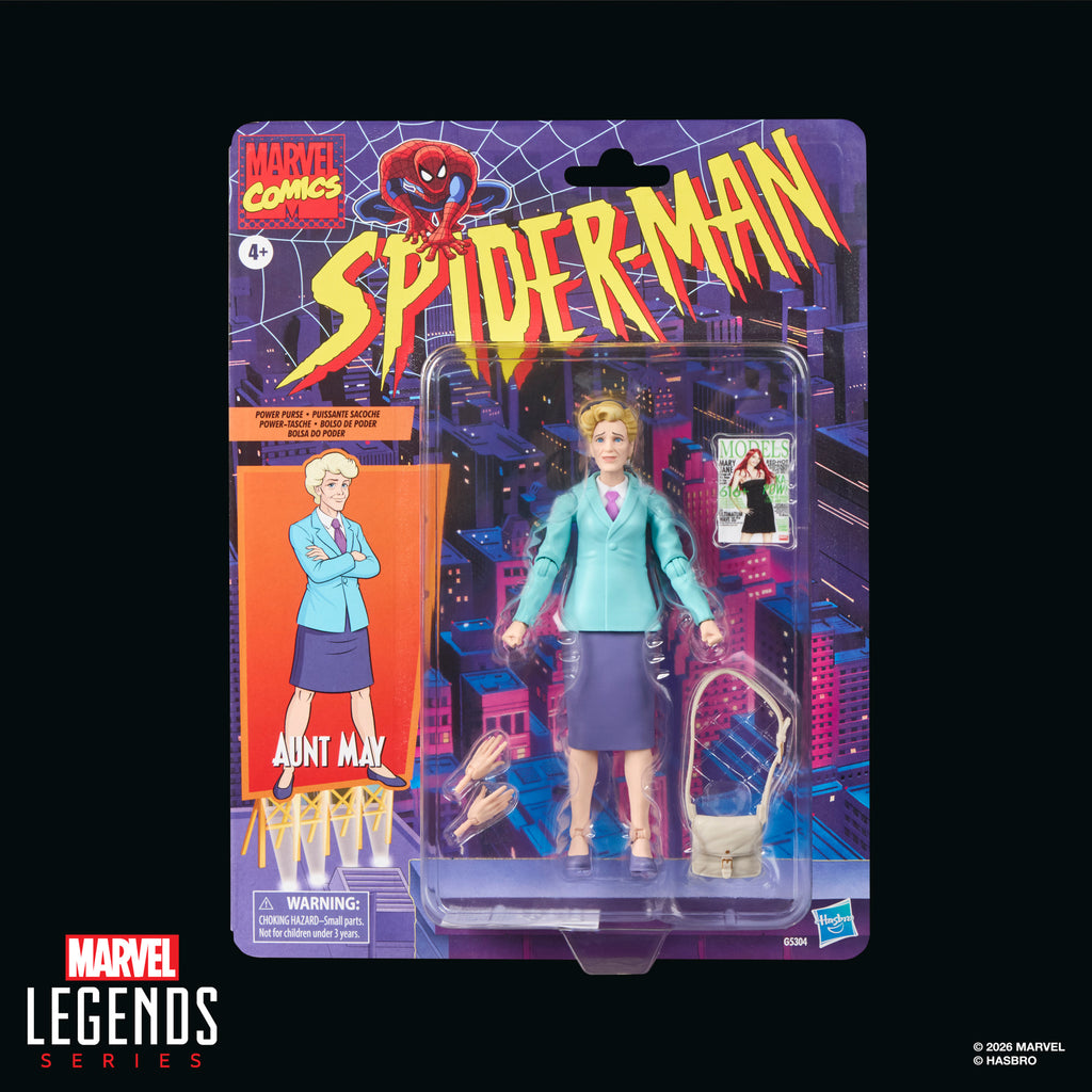 Marvel Legends Retro Cardback Aunt May, Spider-Man: The Animated Series