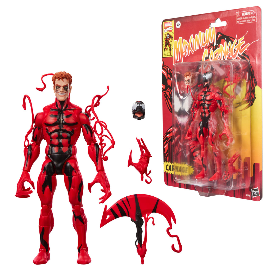 Marvel Legends Retro Cardback Carnage (VHS Variant), Maximum Carnage