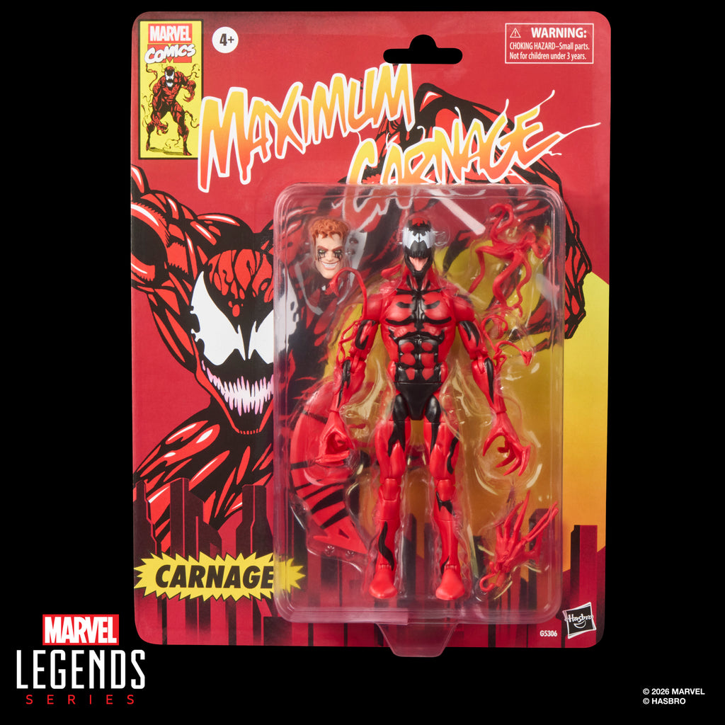 Marvel Legends Retro Cardback Carnage (VHS Variant), Maximum Carnage