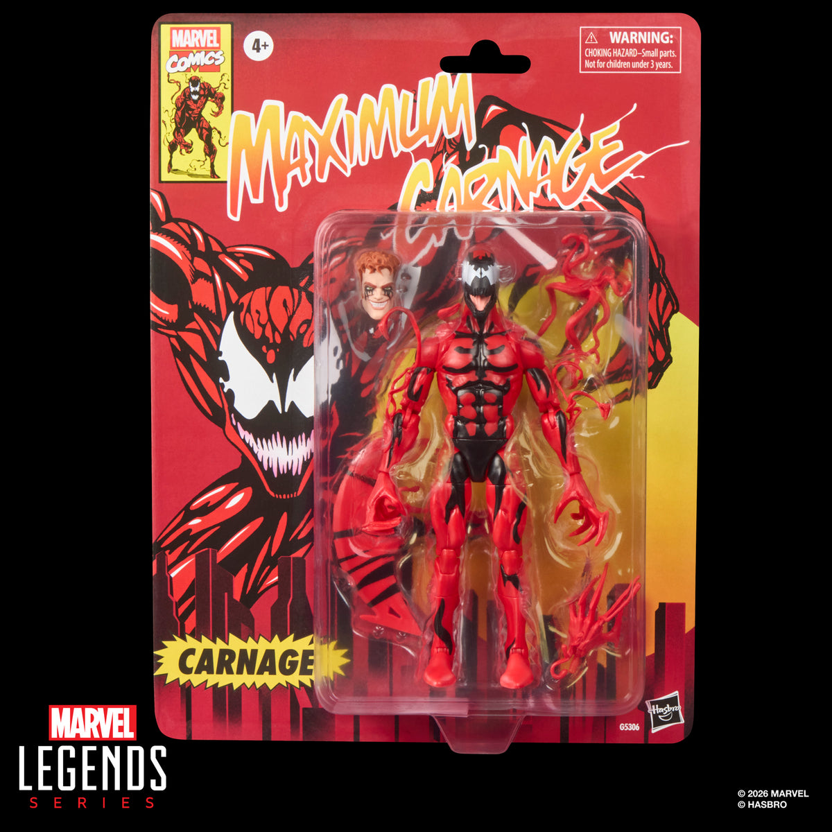 Marvel Legends Retro Cardback Carnage (VHS Variant), Maximum Carnage