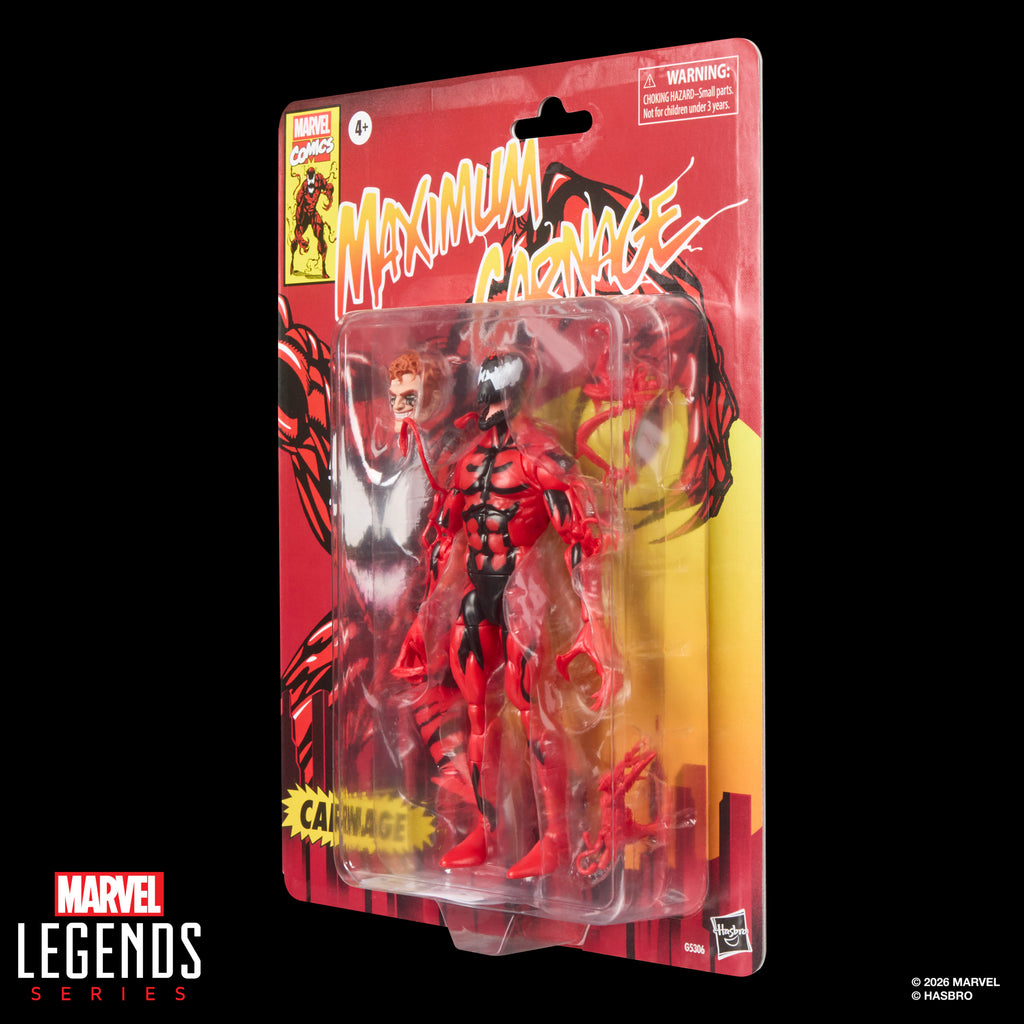 Marvel Legends Retro Cardback Carnage (VHS Variant), Maximum Carnage