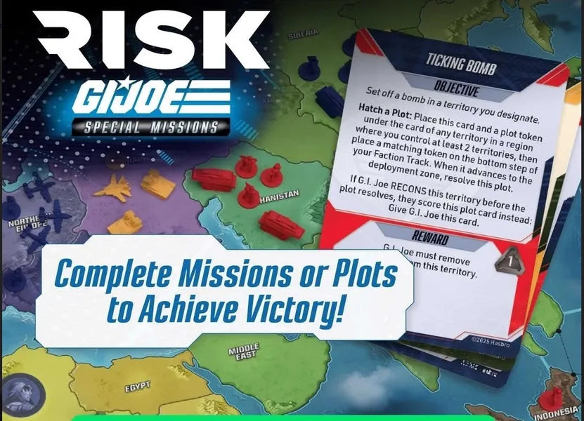 RISK G.I. Joe: Special Missions Board Game + Bonus Pack
