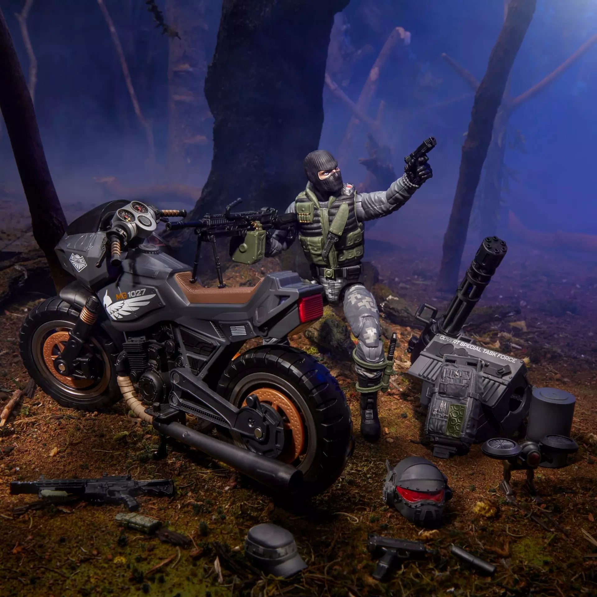 G.I. Joe Classified Series #127, Night Force Jason "Shockwave" Faria & Night Pursuit Cycle