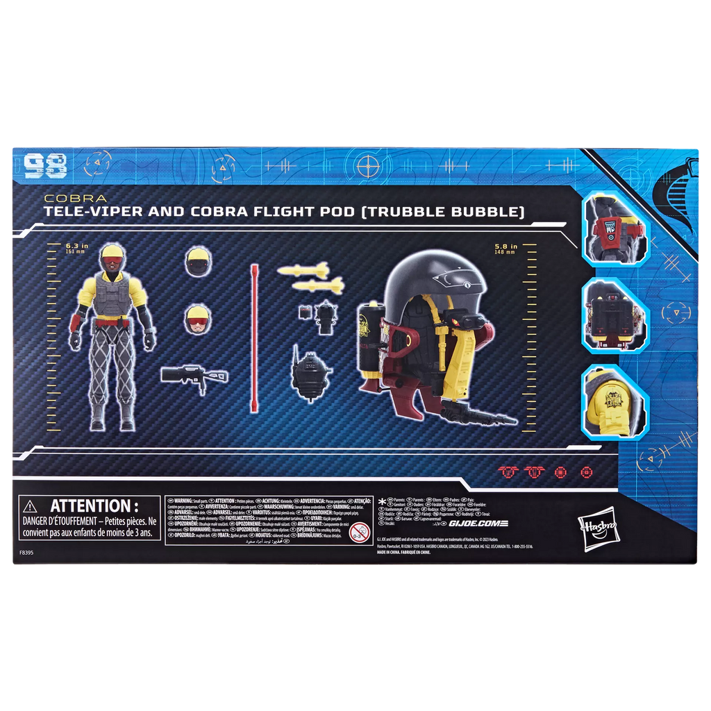G.I. Joe Classified Series #98, Python Patrol Tele-Viper & Cobra Flight Pod (Trubble Bubble)