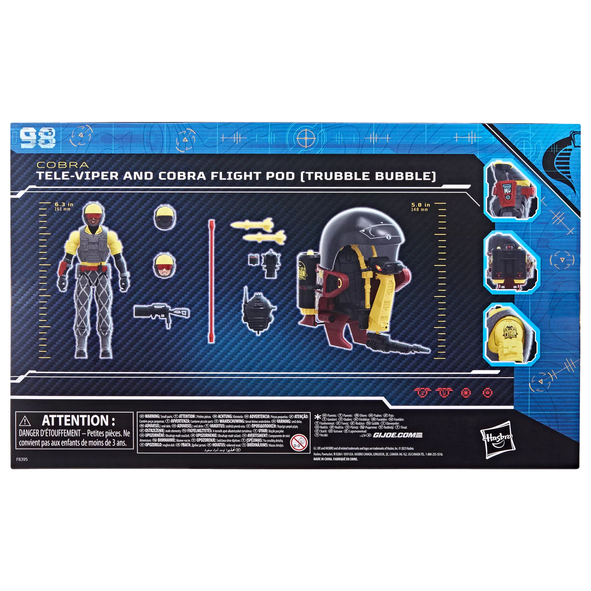 G.I. Joe Classified Series #98, Python Patrol Tele-Viper & Cobra Flight Pod (Trubble Bubble)