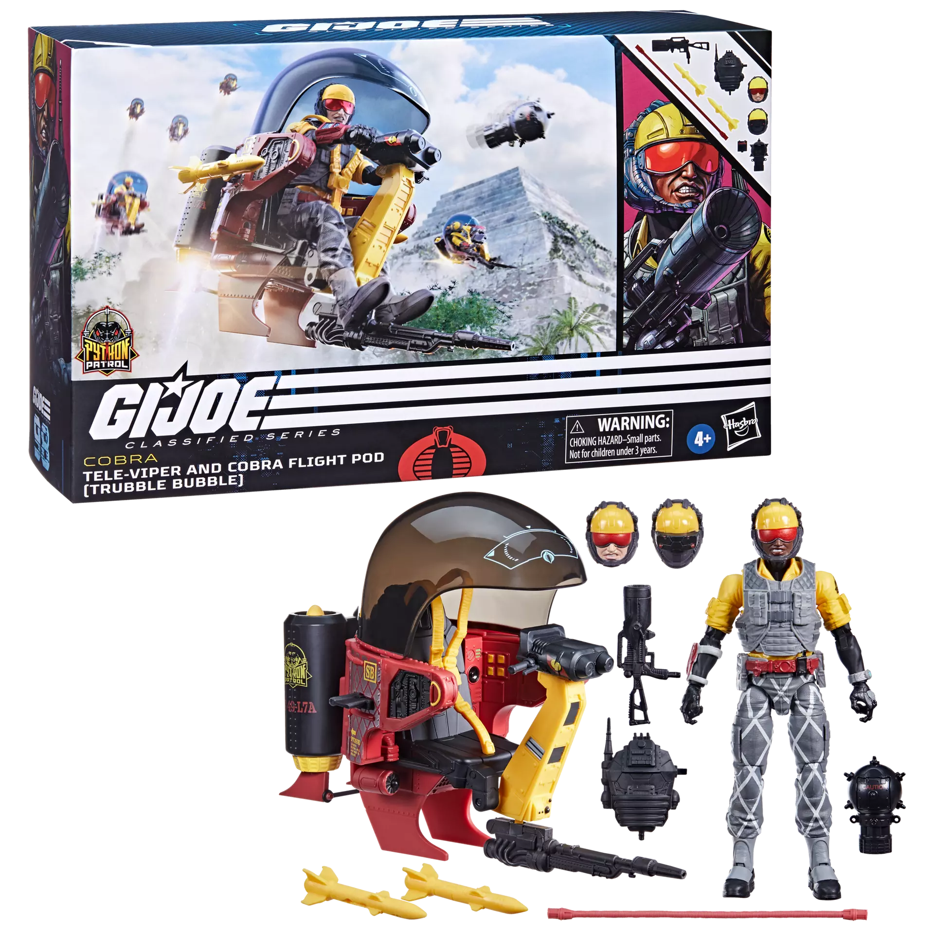 G.I. Joe Classified Series #98, Python Patrol Tele-Viper & Cobra Flight Pod (Trubble Bubble)