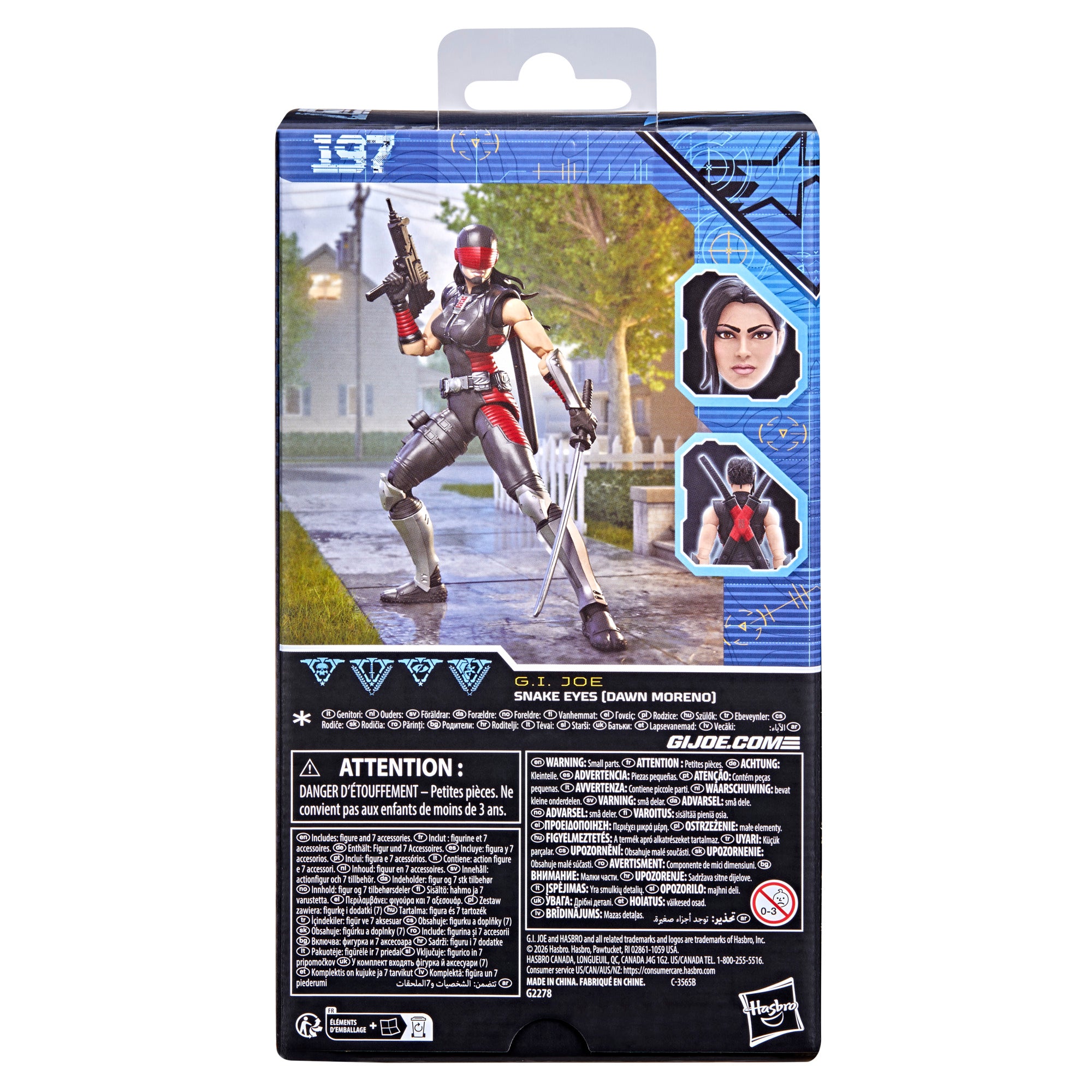 G.I. Joe Classified Series #197, Snake Eyes (Dawn Moreno)