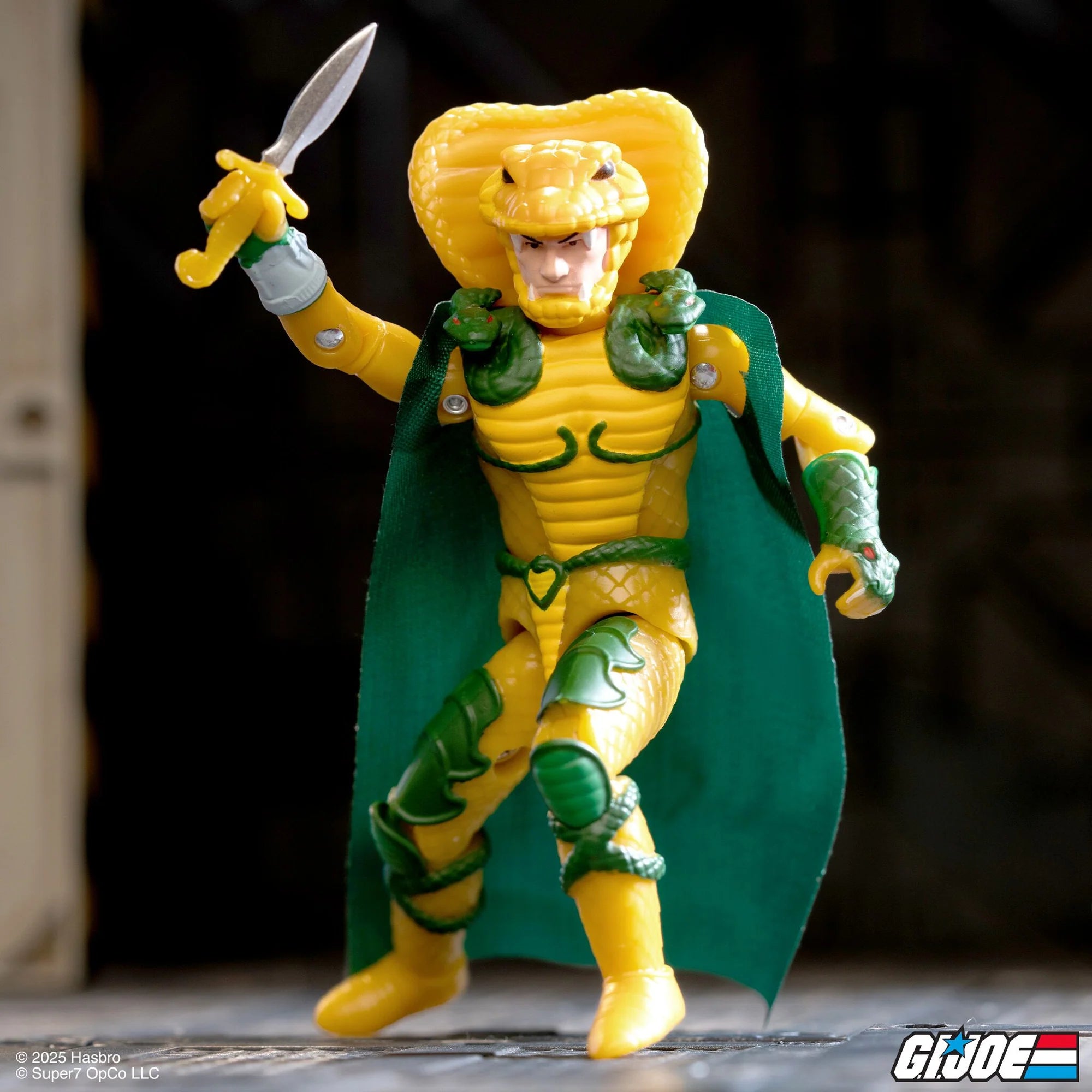 G.I. Joe ReAction+ Serpentor (Cartoon) Cobra Emperor 3.75" Action Figure – Super7