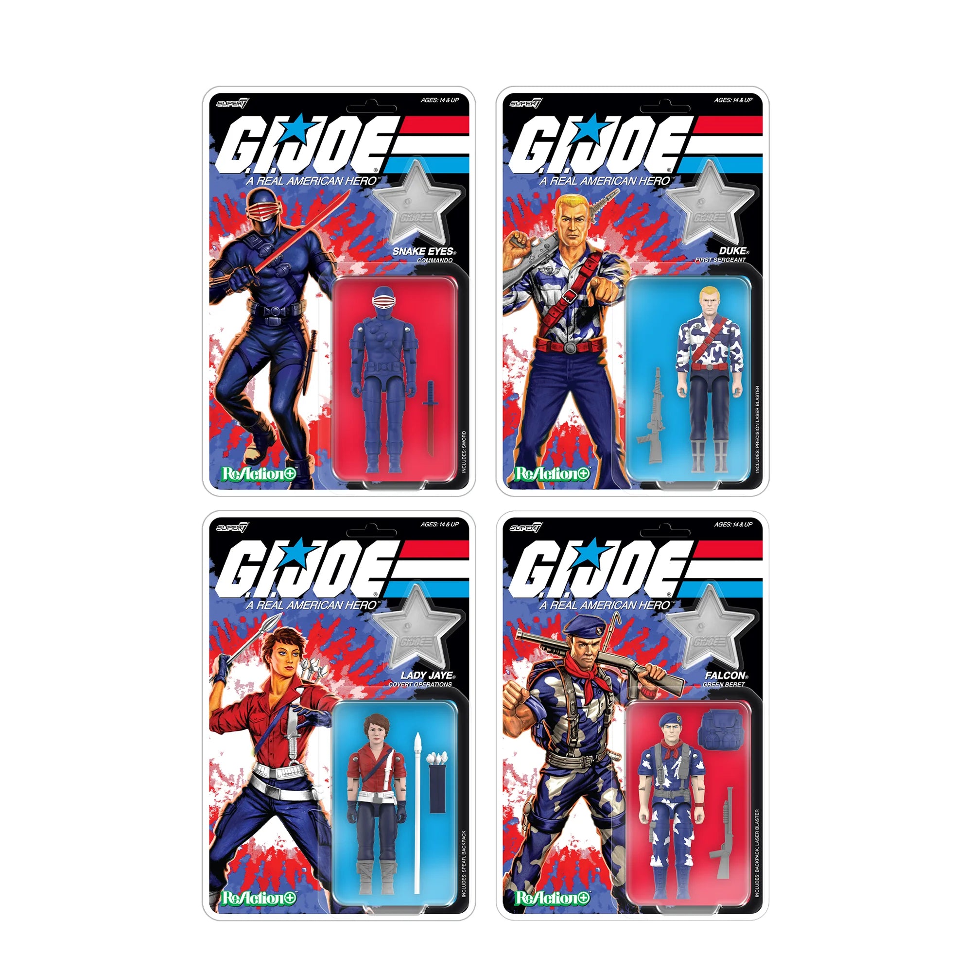 G.I. Joe ReAction+ Wave 8 — America's 250th Anniversary 4-Figure Bundle
