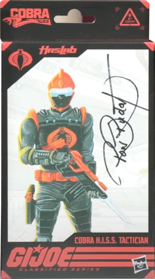 G.I. Joe Classified Series #100 Cobra H.I.S.S. Tactician HasLab exclusive individually boxed figure signed by Ron Rudat
