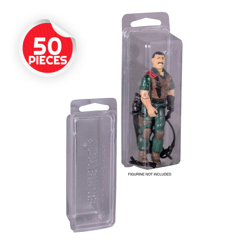 EVORETRO Blister Clamshell Case for 3.75 inch Star Wars and GI Joe figures – Pack of 50