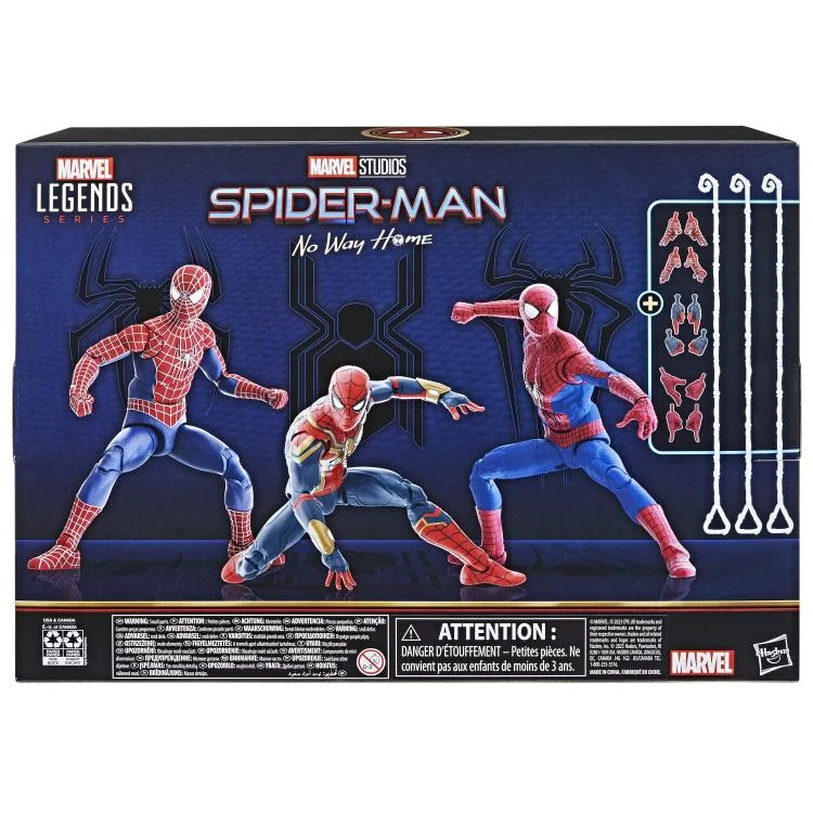 Spider-Man: No Way Home Marvel Legends Spider-Man (Multiverse Edition) Exclusive Action Figure Three-Pack
