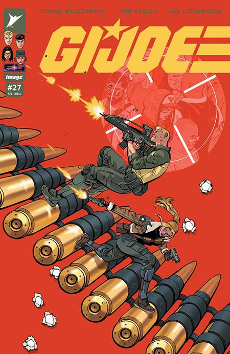 G.I. Joe #27 Cover A by Tom Reilly, featuring characters in action against a red background