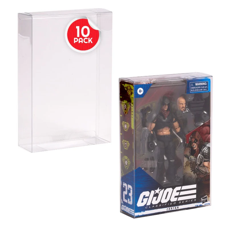 EVORETRO PET Protector for GI Joe Classified Series 6 inch – archive grade acid-free plastic, 100% clear, extra sturdy