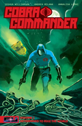 Cobra Commander Volume 1 standard cover showing Cobra Commander against a green background