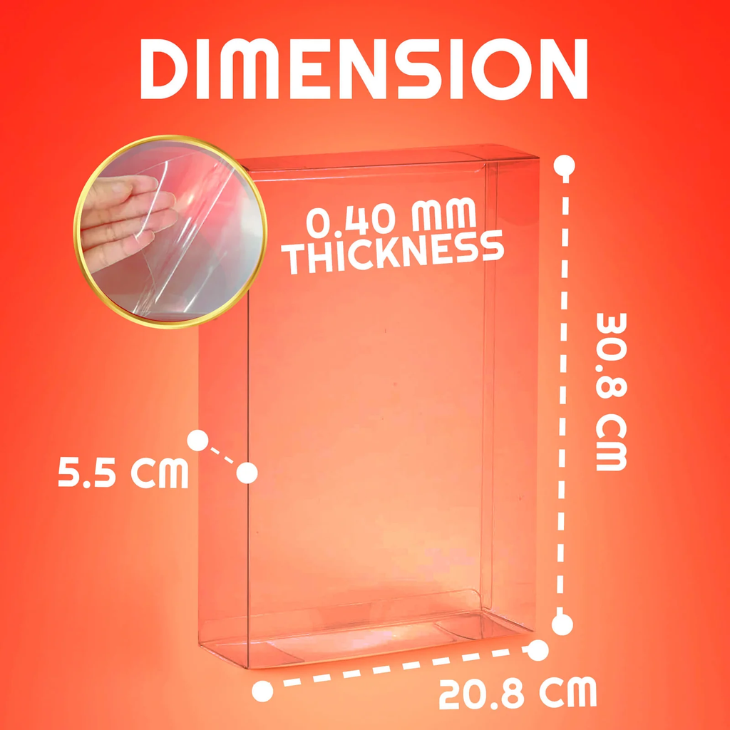 Protector dimensions: 20.8 x 5.5 x 30.8 cm, 0.40mm thickness