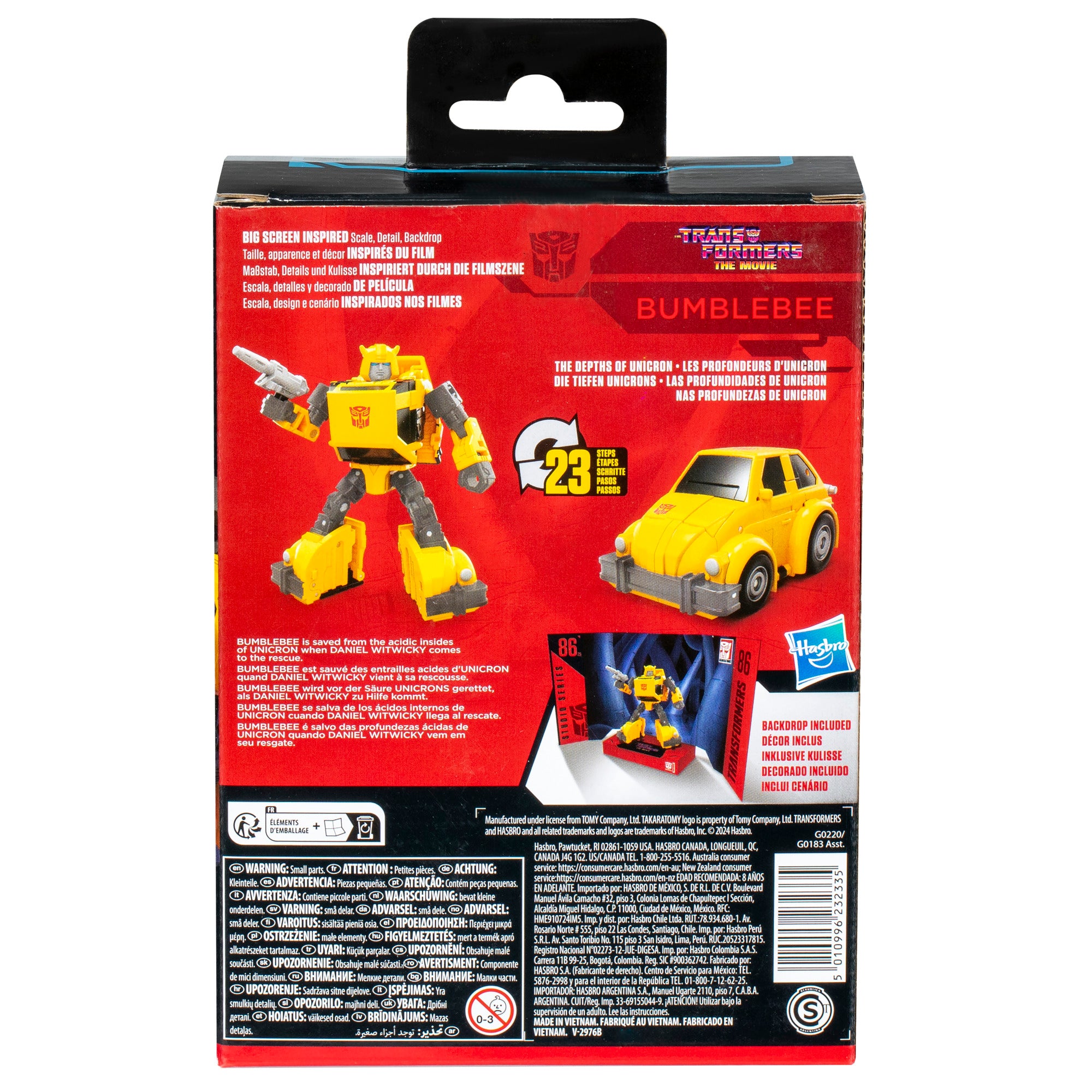 Transformers Toys Studio Series Deluxe The Transformers: The Movie 86-29 Bumblebee, 4.5-inch Converting Action Figure, 8+