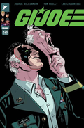 G.I. Joe #26 Cover A comic cover by Tom Reilly, featuring Hawk and another Joe reacting to an off-panel scene