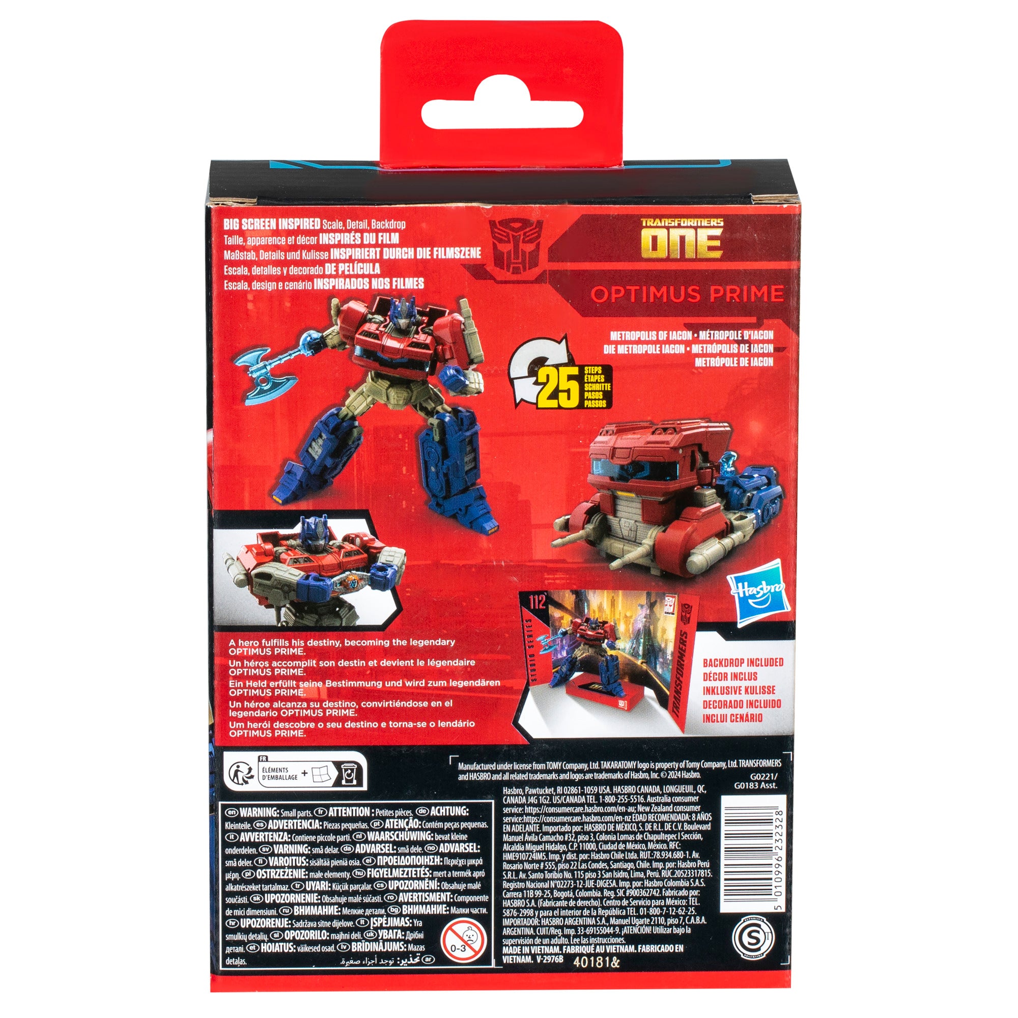 Transformers Toys Studio Series Deluxe Transformers: One 112 Optimus Prime, 4.5-inch Converting Action Figure, 8+