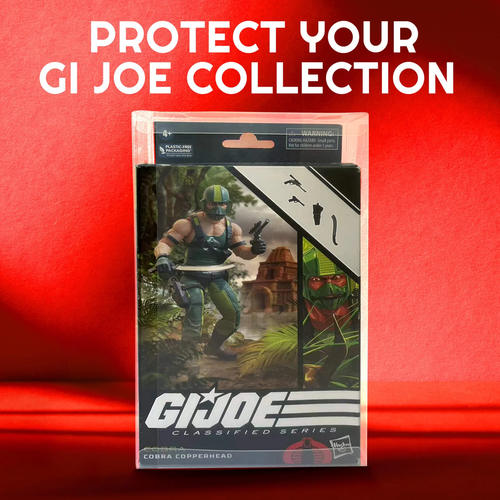 Protect your GI Joe collection – Cobra Copperhead inside EVORETRO crystal clear display case protector