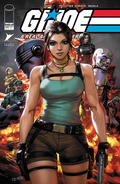 G.I. Joe: A Real American Hero #330 fourth-printing comic cover featuring Scarlett