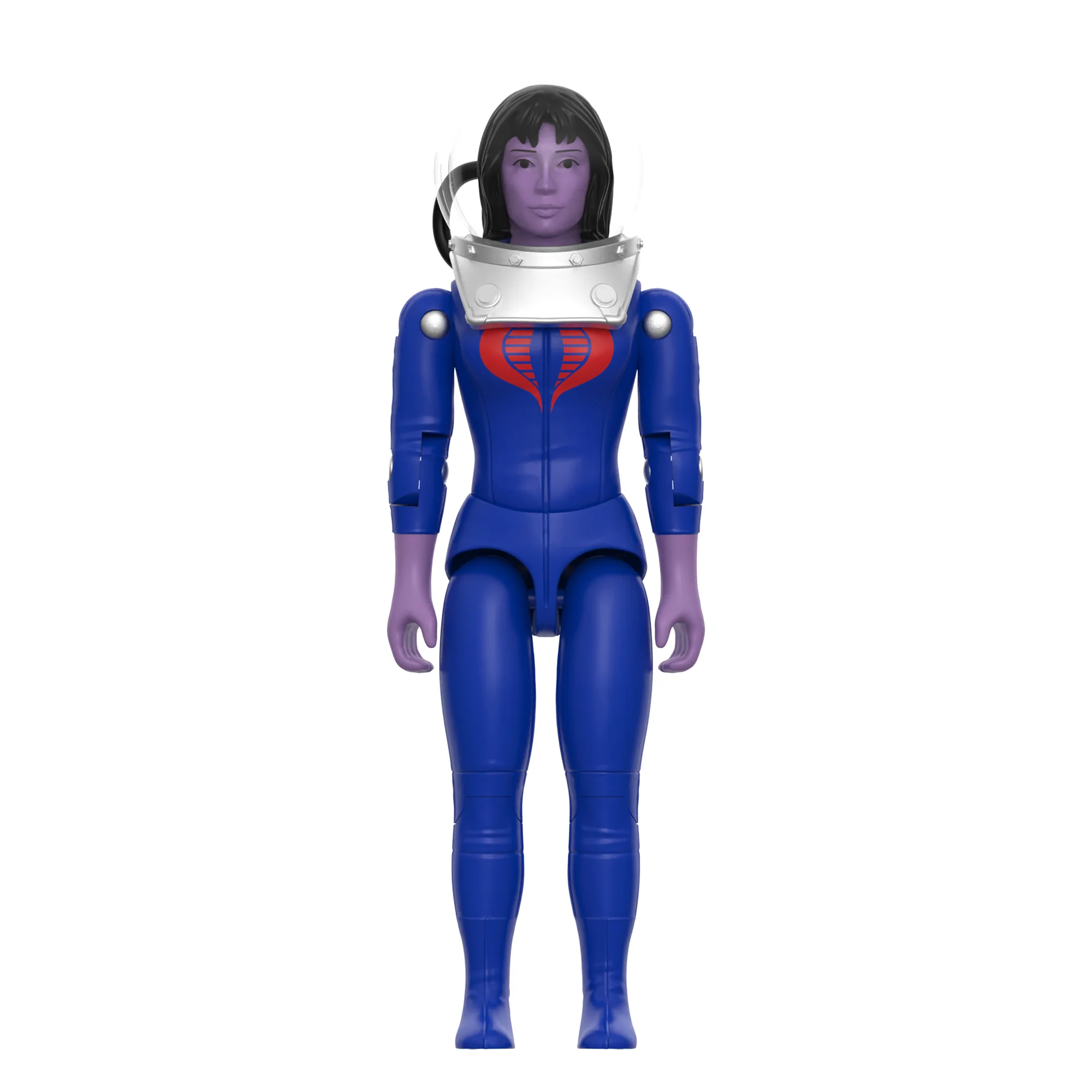 Mara ReAction+ figure front view white background wearing Water Breathing Helmet – Super7 G.I. Joe Cobra Test Subject